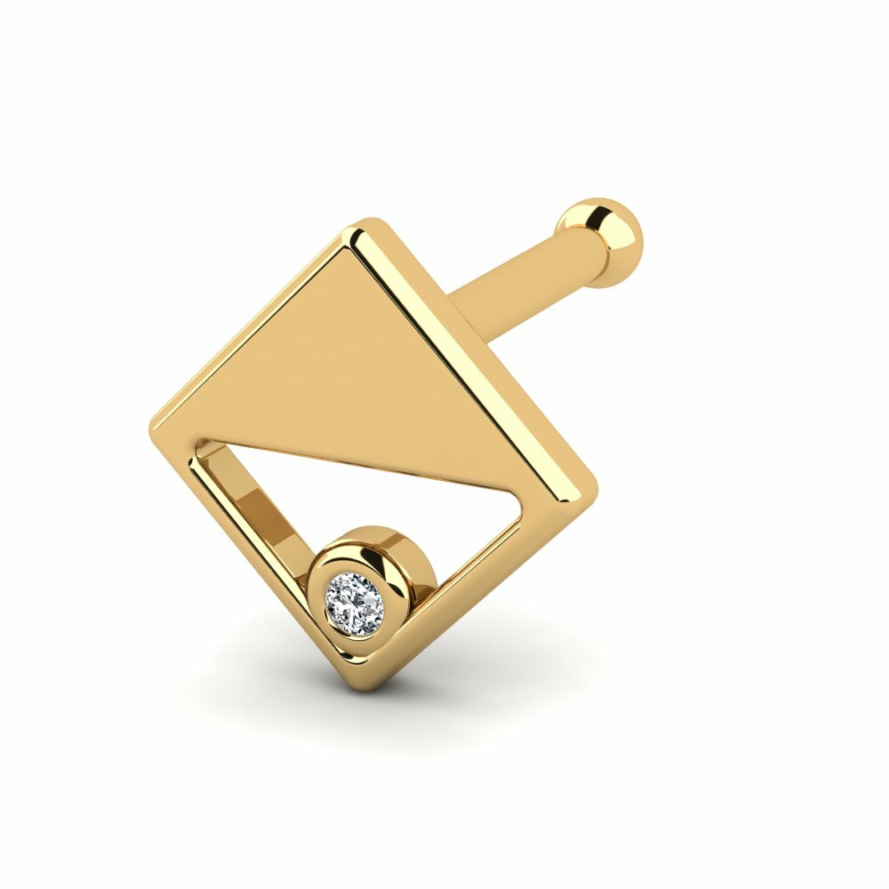 Or Jaune 18k Piercing Nez Trudie