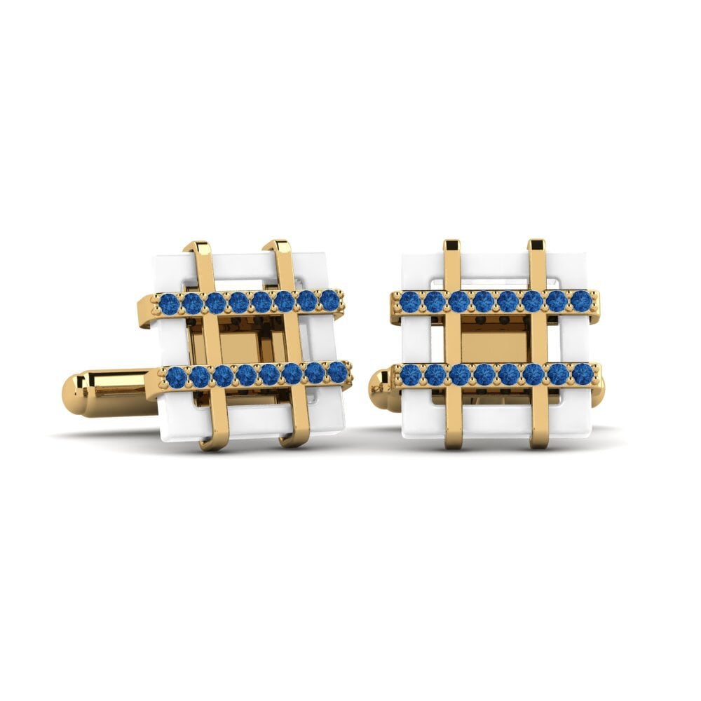 Dark Blue Zirconia Cufflink Trujillo
