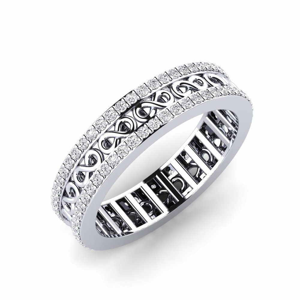 Round Eternity Diamond 950 Platinum Ring Trumbeak