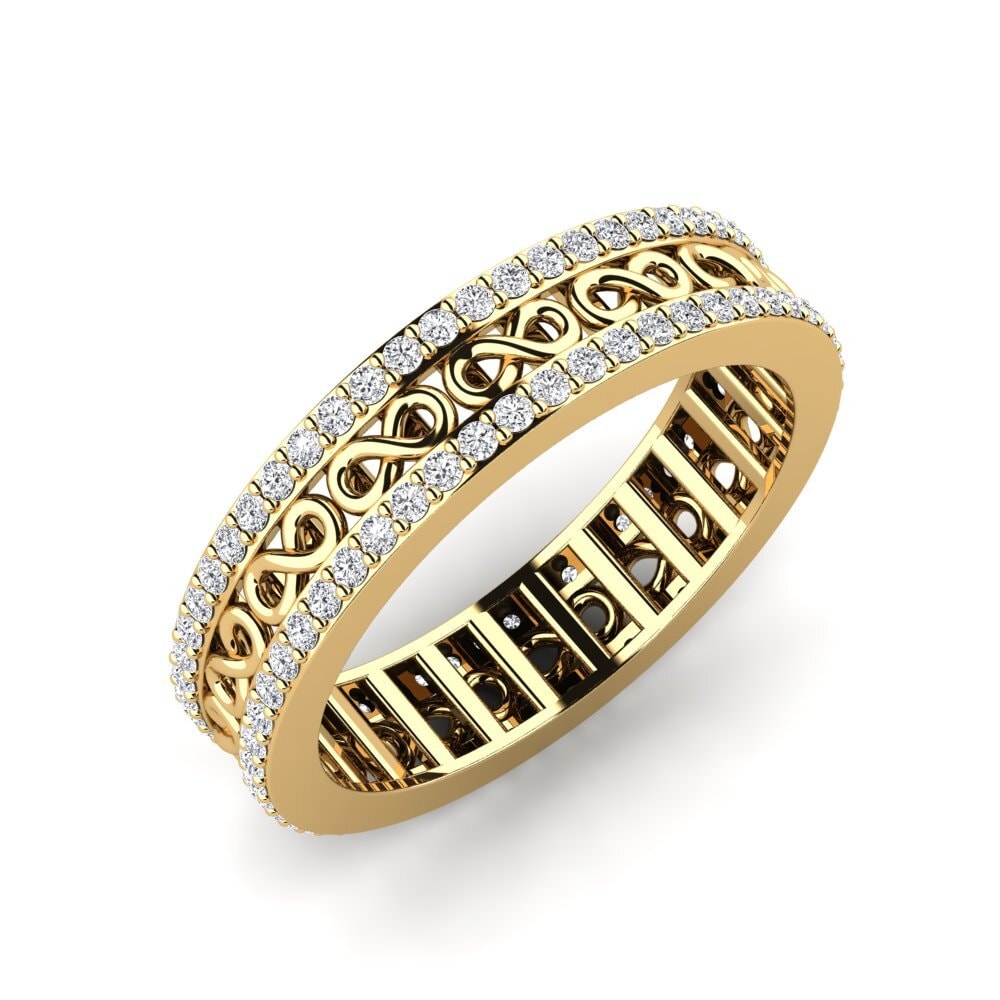 18K Geel Goud Laboratorium Gekweekte Diamant Ringen Trumbeak