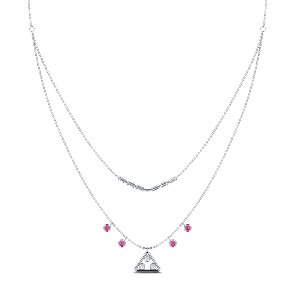 Pink Tourmaline Women's Necklace Truwo