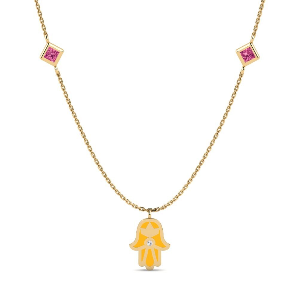 Pink Tourmaline Women's Necklace Tshepo