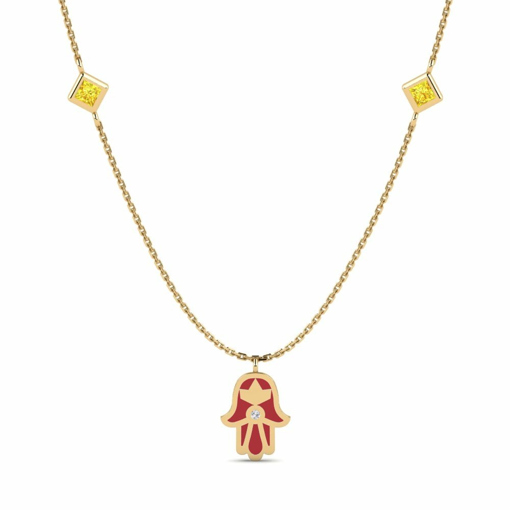 Yellow Sapphire Necklace Tshepo