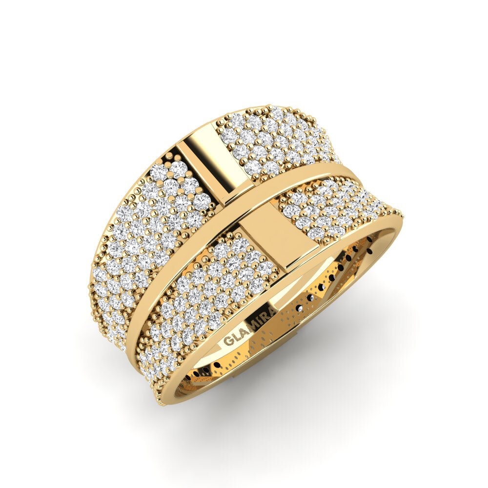 Weißer Saphir Ring Tualc