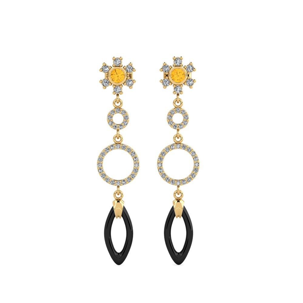 Citrine Women's Earring Tubale