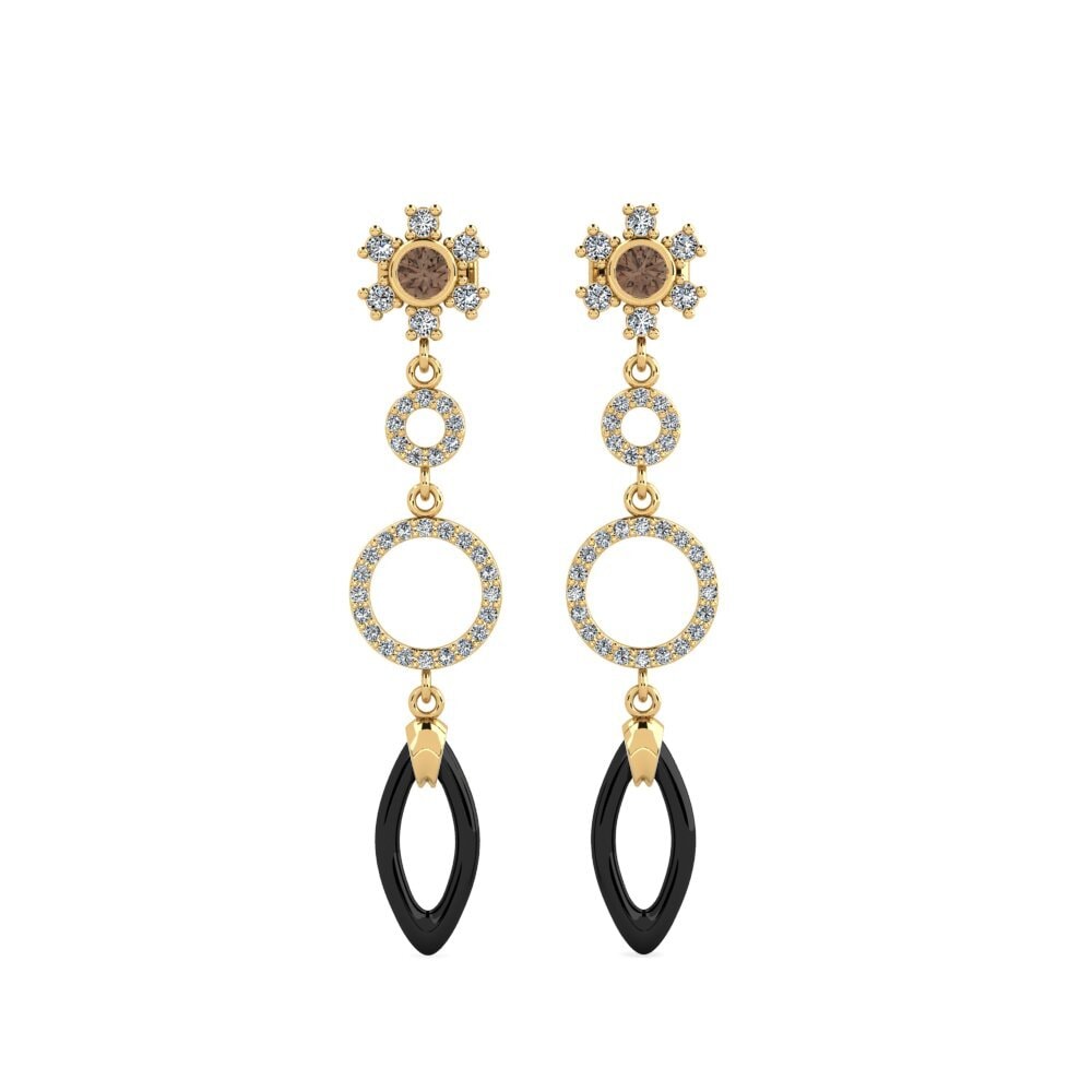 Smoky Quartz Women's Earring Tubale
