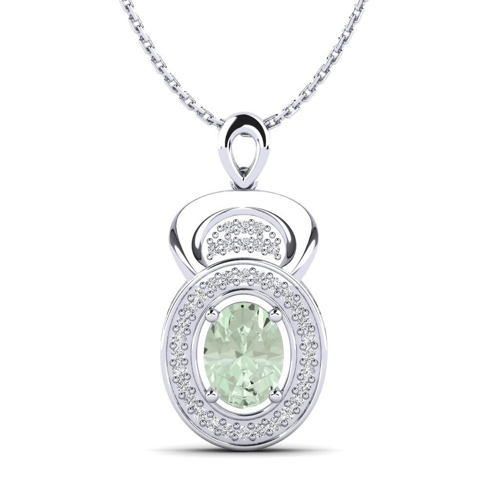 Green Amethyst Women's Pendant Tulipano