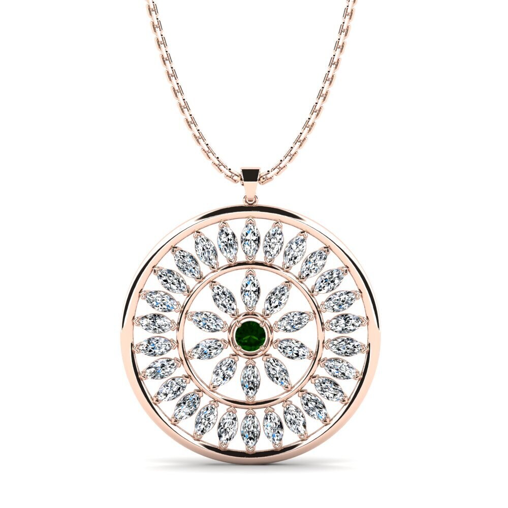 Green Tourmaline Women's Pendant Tumarine