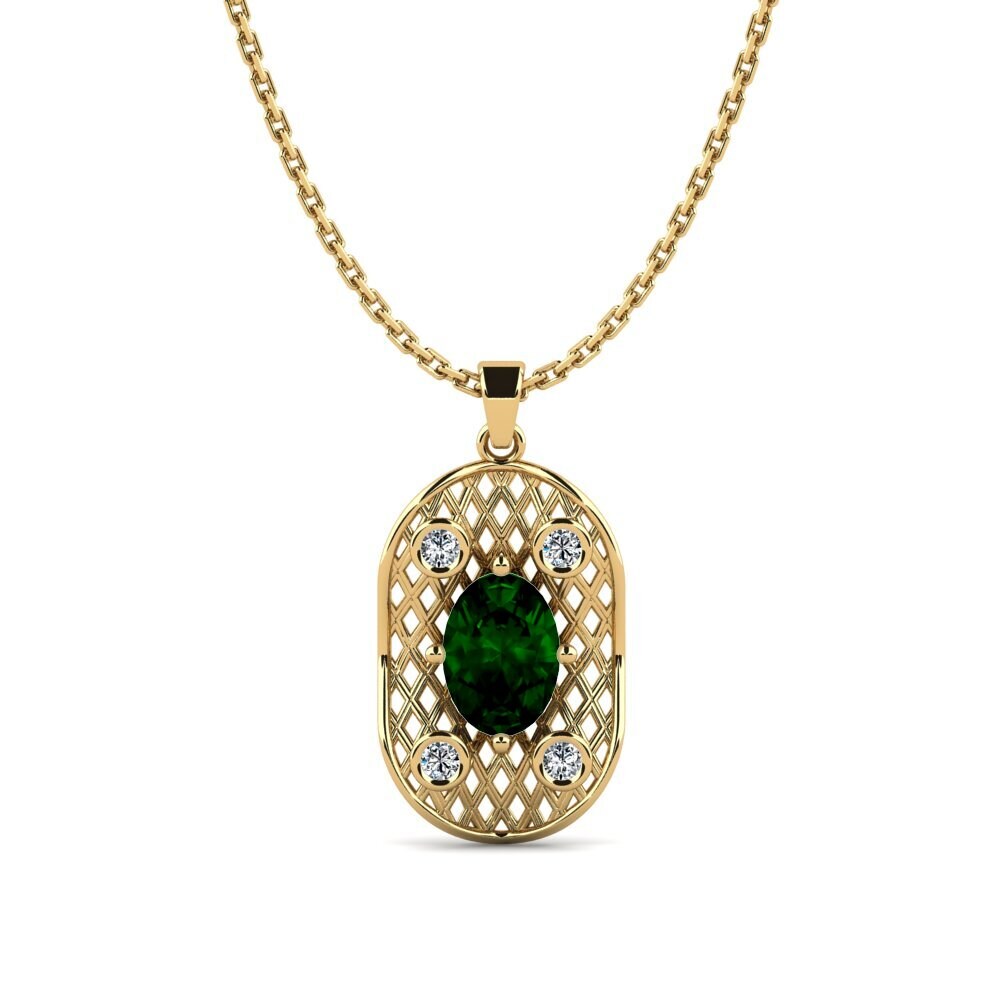 Green Tourmaline Women's Pendant Tumbes