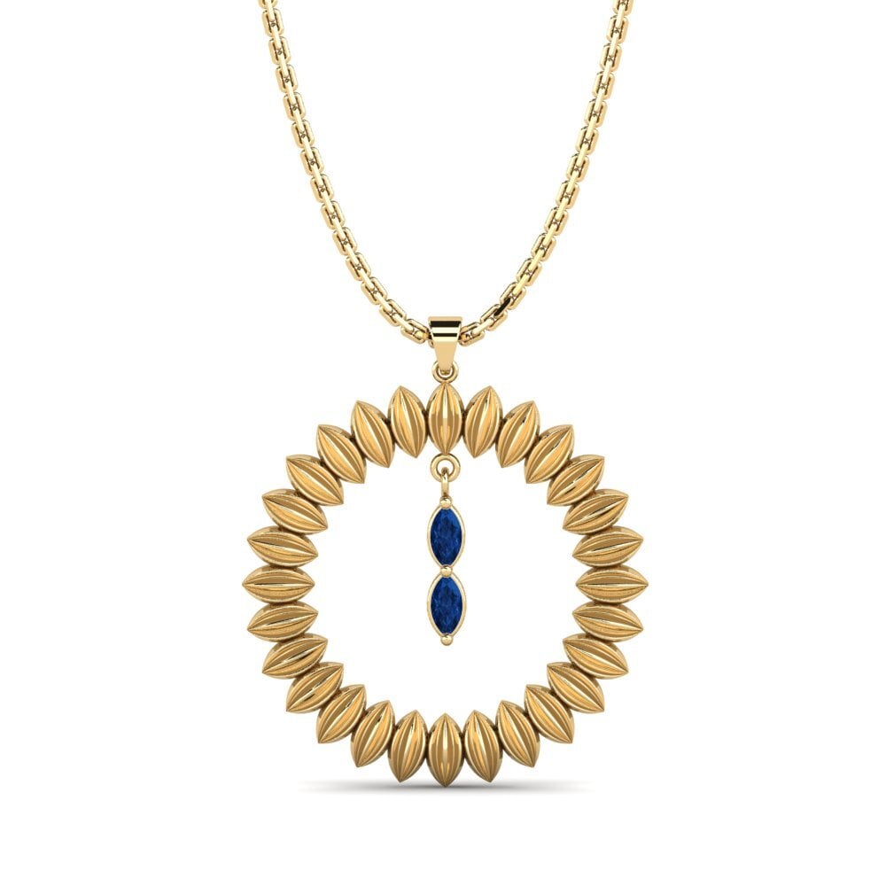 Circonita Azul Oscuro Colgante de Mujer Tupressing
