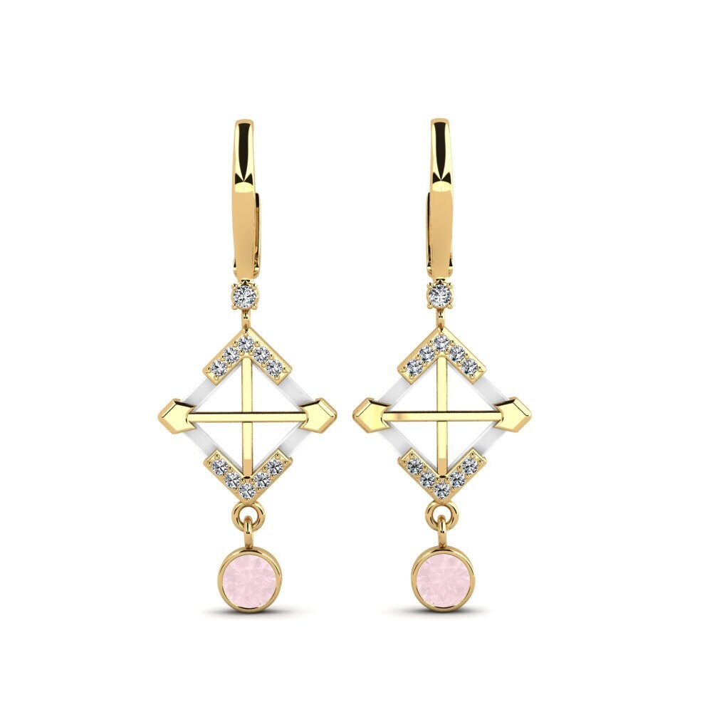 Rose Quartz Women's Earring Turmelle