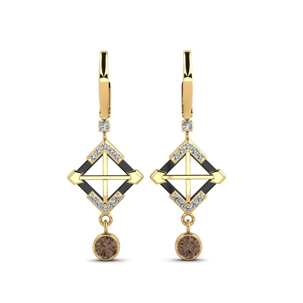 Smoky Quartz Women's Earring Turmelle