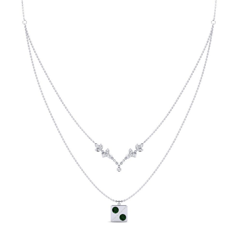 Green Tourmaline Women's Necklace Tusconium