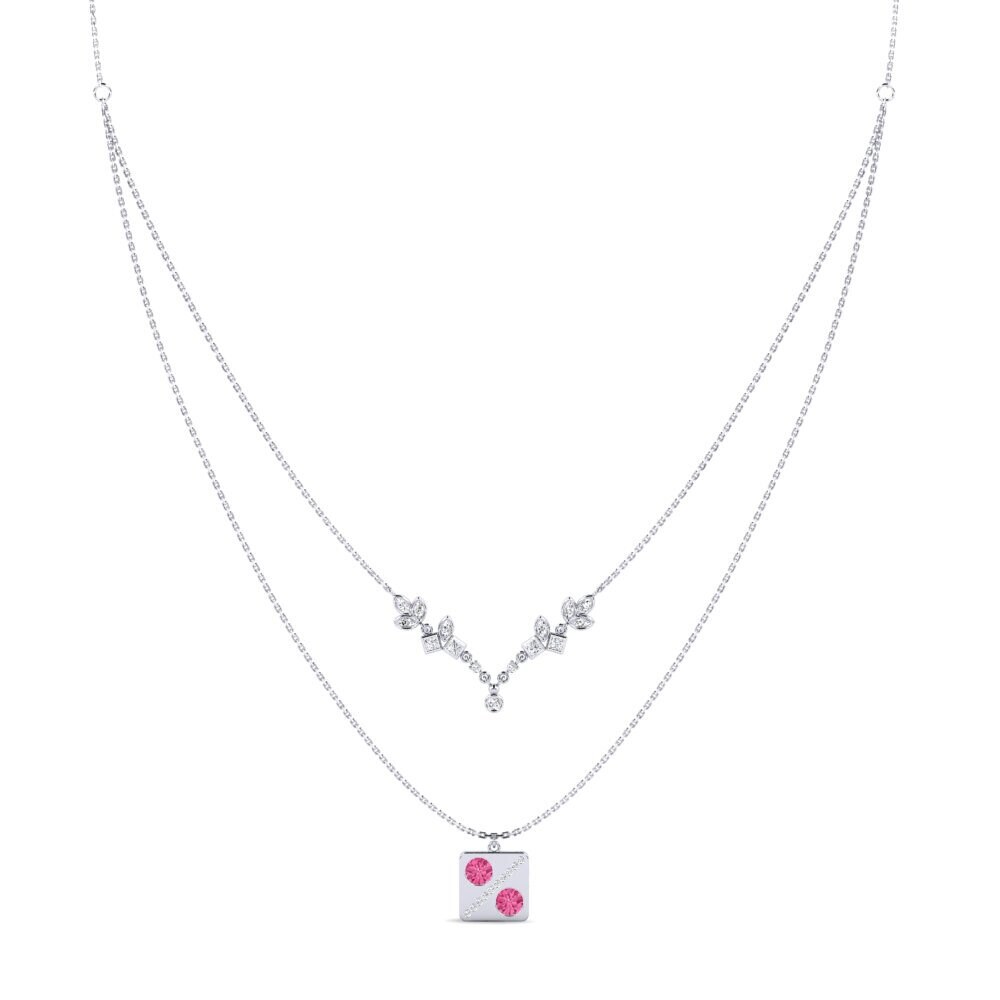 Pink Tourmaline Women's Necklace Tusconium