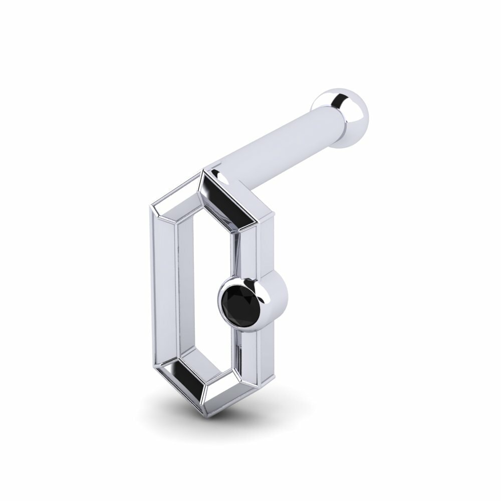 Saphir noir Piercing Nez Tuyet