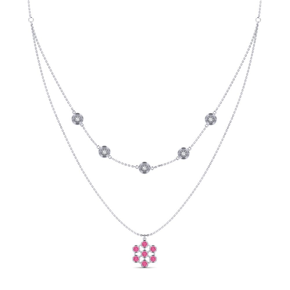 Pink Tourmaline Women's Necklace Twange