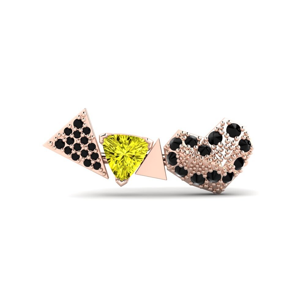 thumbnail image 2 of 12 Pairs Mixed Style Gold Stud Earrings Set – Allergy Free, Cubic Zirconia, Nickel-Free, Wholesale UK 2 of 3