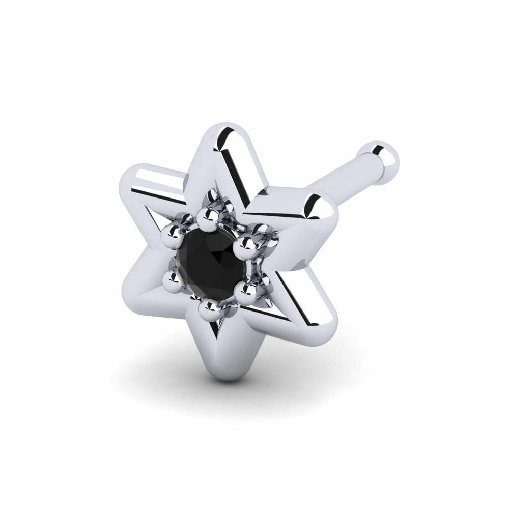 Saphir noir Piercing Nez Twelfth