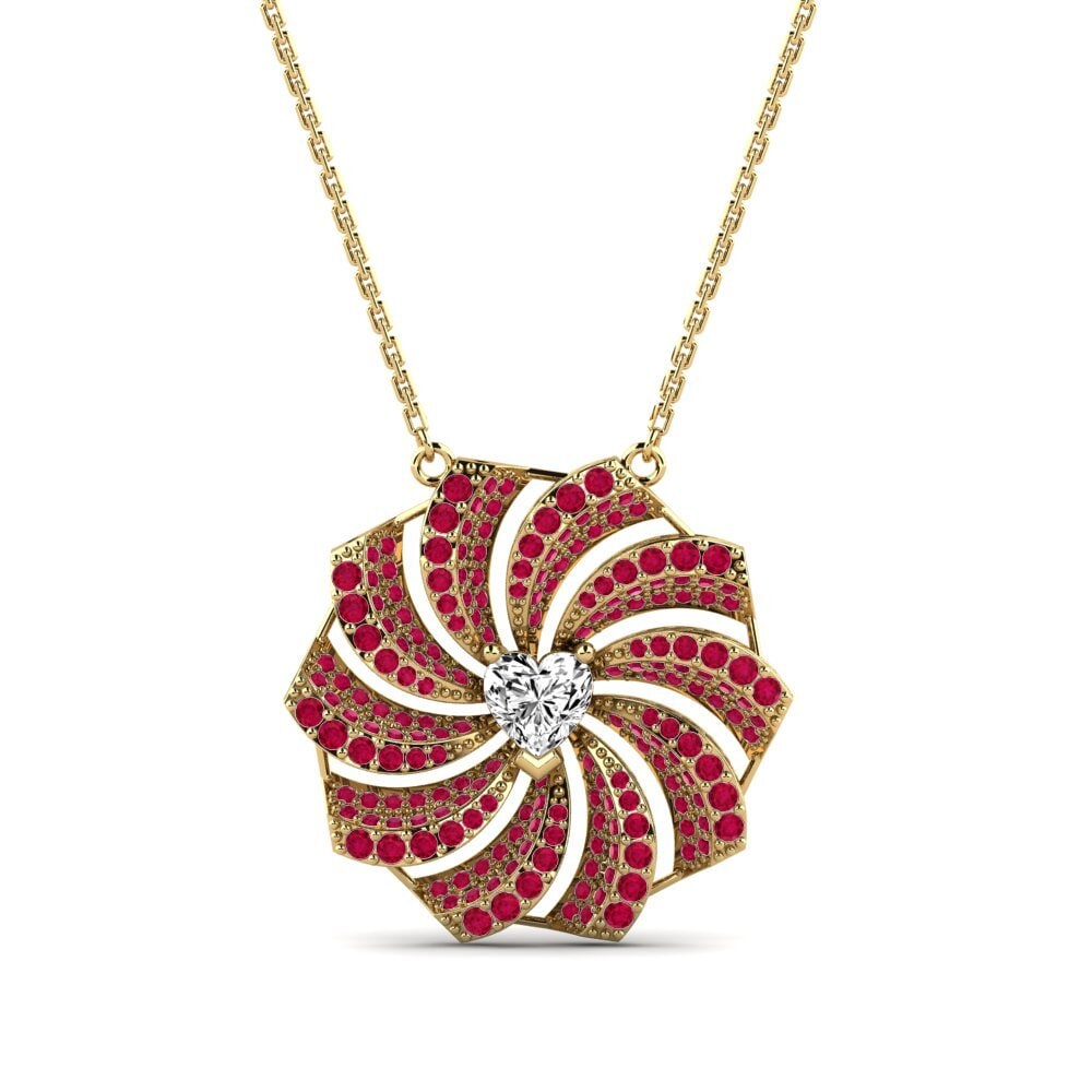 Trái Tim Đá Moissanite Dây chuyền nữ Twellman