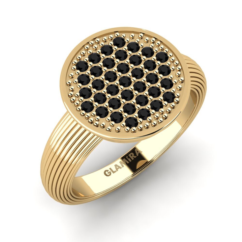 Diamant Noir Anneau rose Tyclite