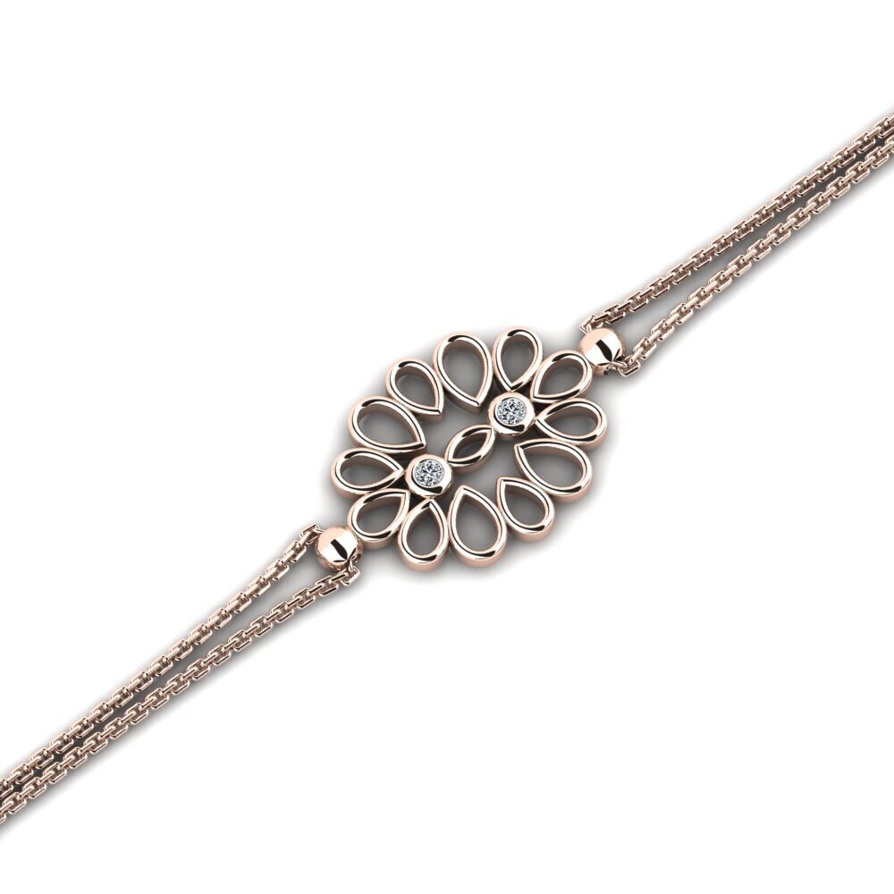 9ct Rose Gold Women's Bracelet Tylas
