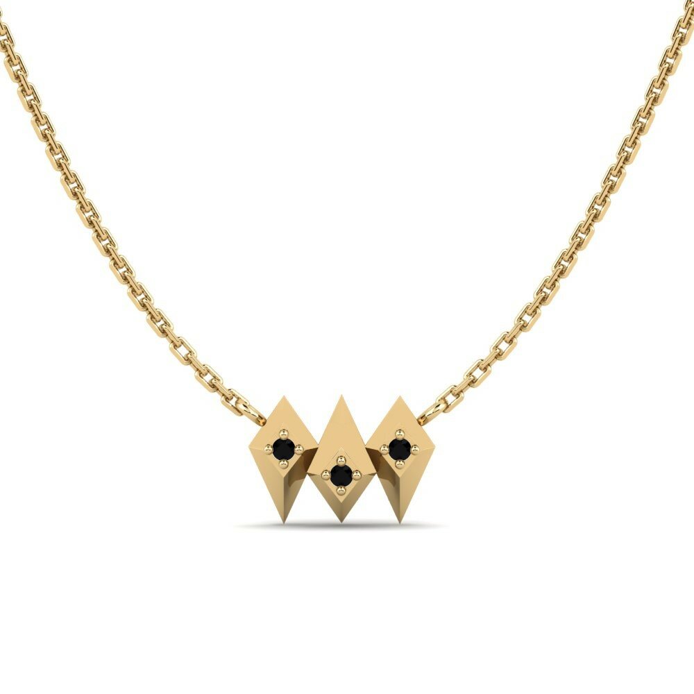 Black Diamond Women's Necklace Ubangi