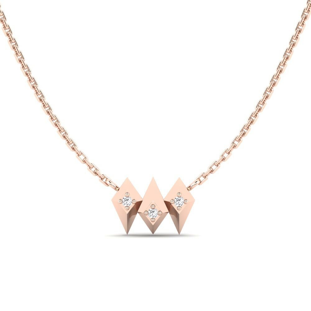 Oro Rosso 585 Collana da donna Ubangi