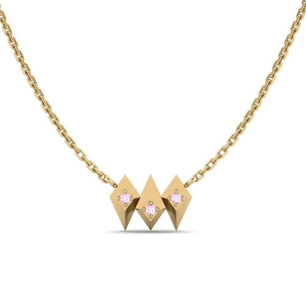 Zafiro Rosado Collar de Mujer Ubangi
