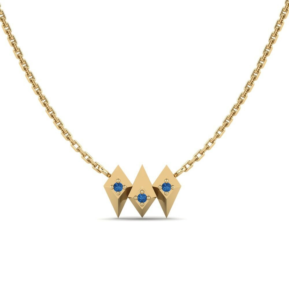 Dark Blue Zirconia Women's Necklace Ubangi