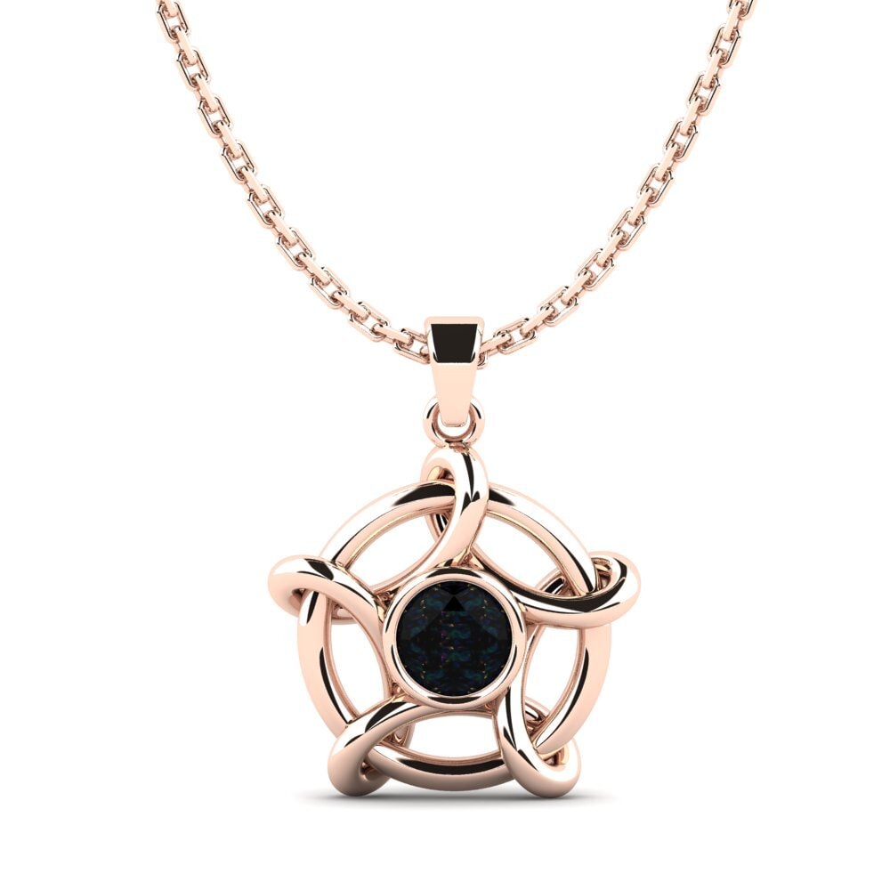 9k Oro Rosa Colgante de Mujer Uccidere