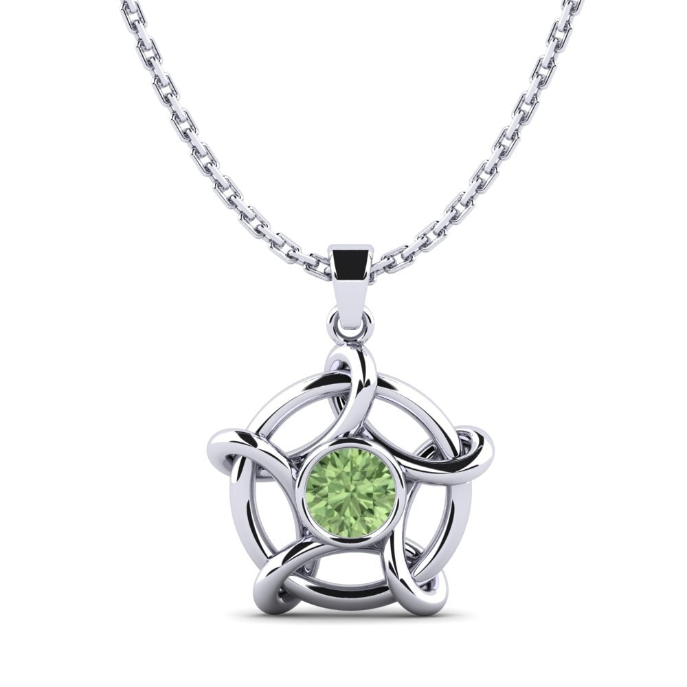 Zafiro Verde Colgante de Mujer Uccidere