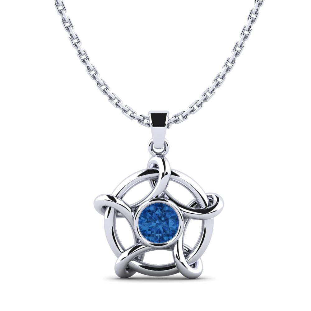Circonita Azul Oscuro Colgante de Mujer Uccidere