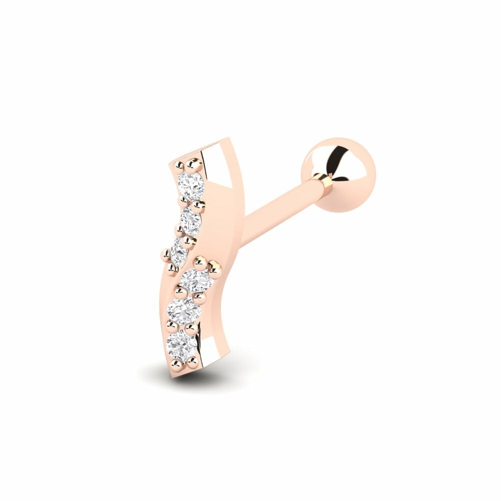 14K Rood Goud Oor Piercing Ucezu