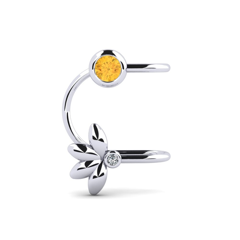 950 Platinum Citrine Women's Earring Uggi