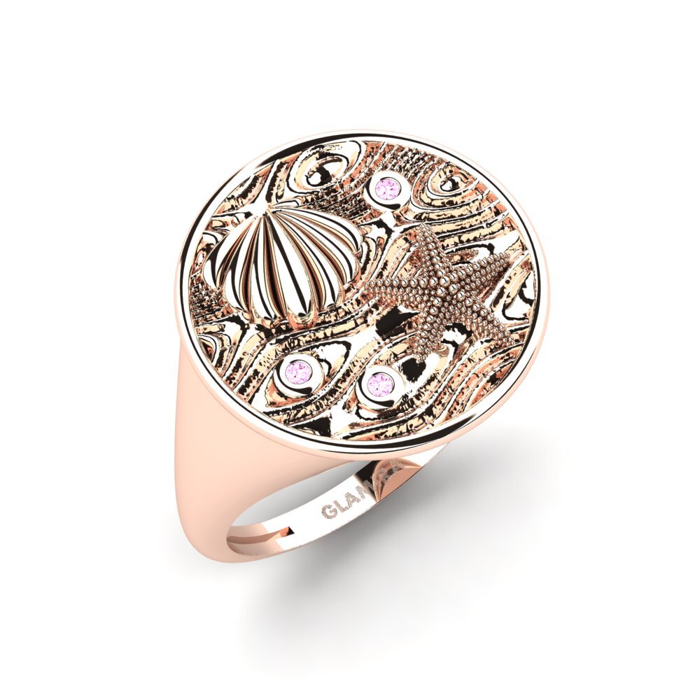 18ct Rose Gold Pink Sapphire Ring Ujeong