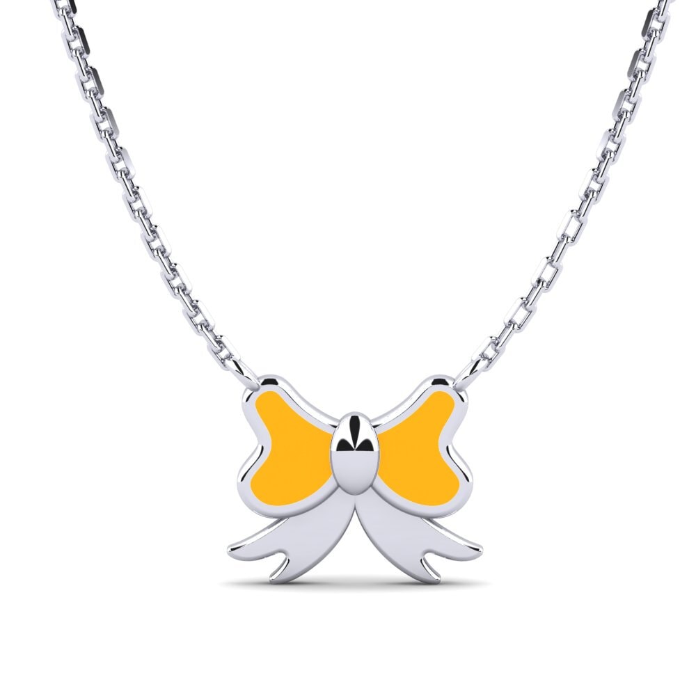 14ct White Gold Kid's Necklace Ukothuka