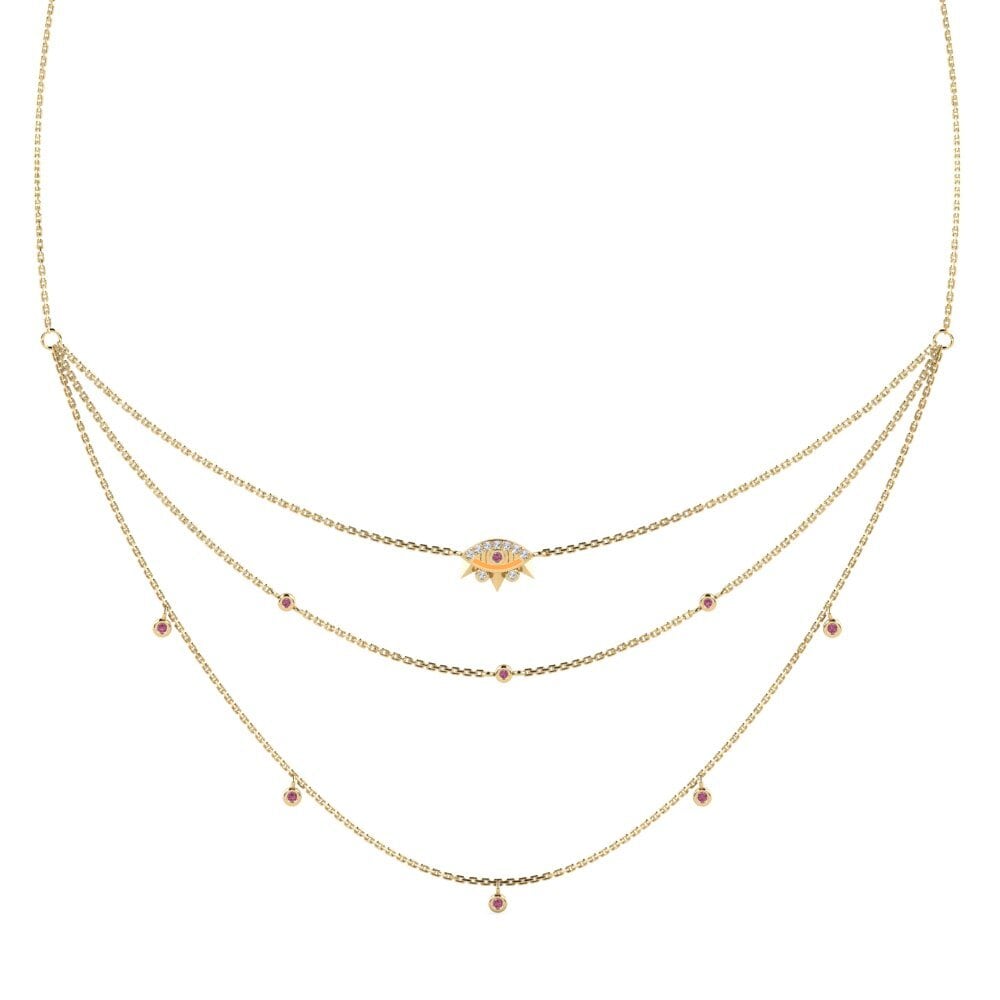 Rhodolite Garnet Women's Necklace Ukuvieka