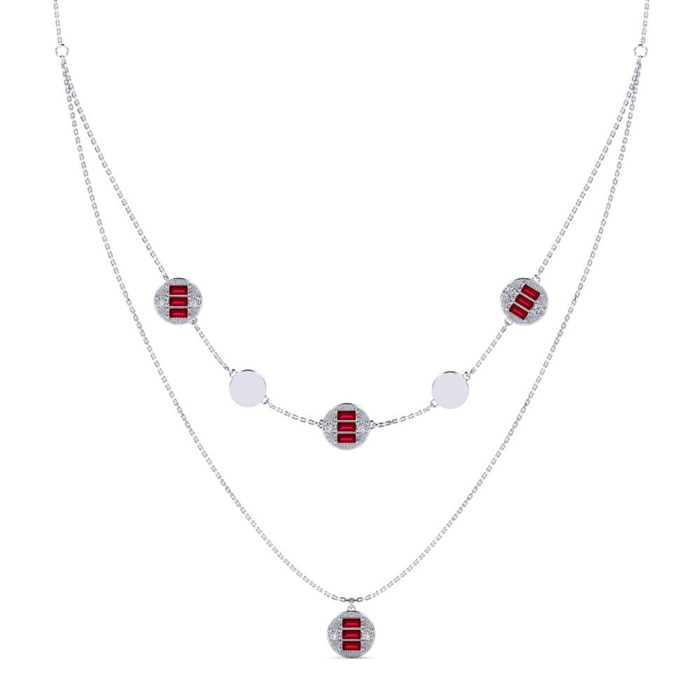 Circonita Roja Collar de Mujer Ulle
