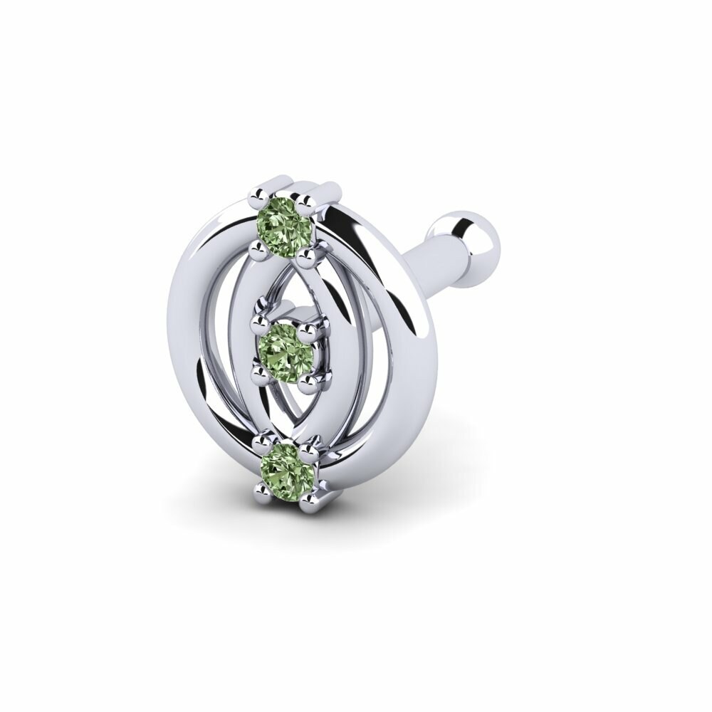 Groene Diamant Neus Pin Umano
