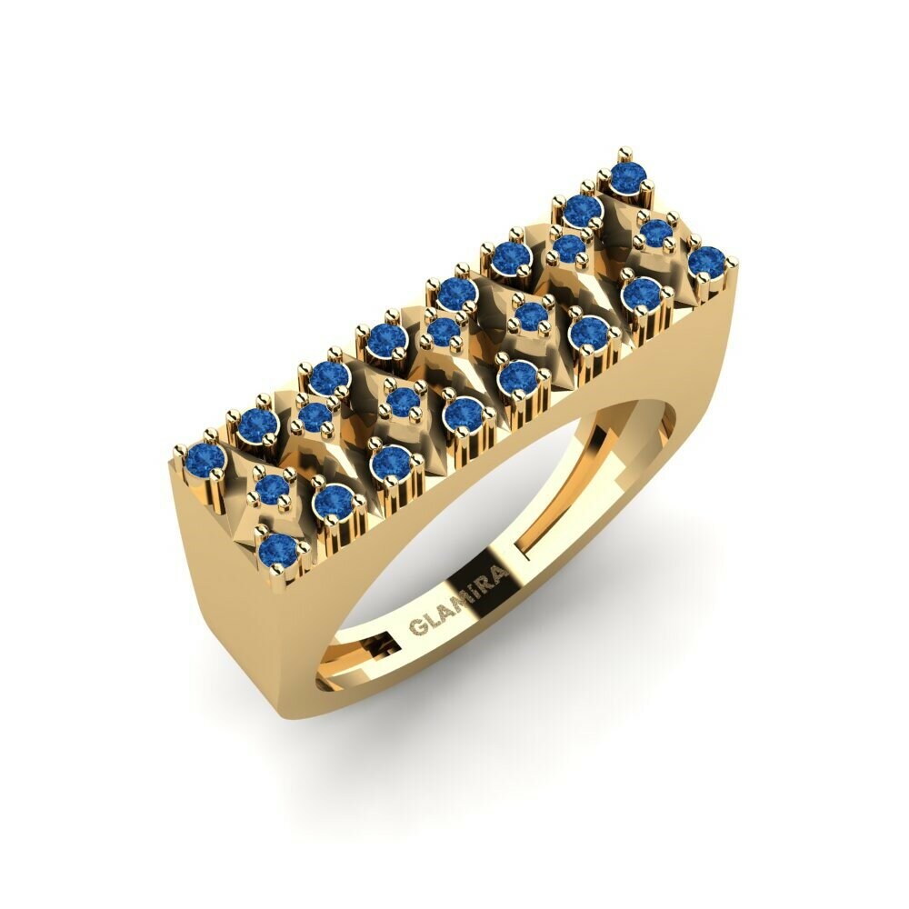 Dark Blue Zirconia Ring Umniati