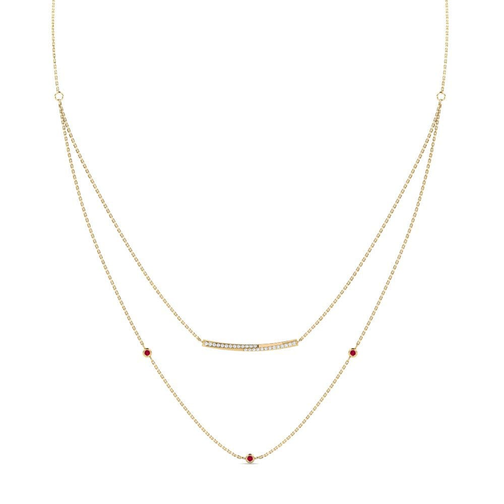 Rubis Collier pour femme Umutuku