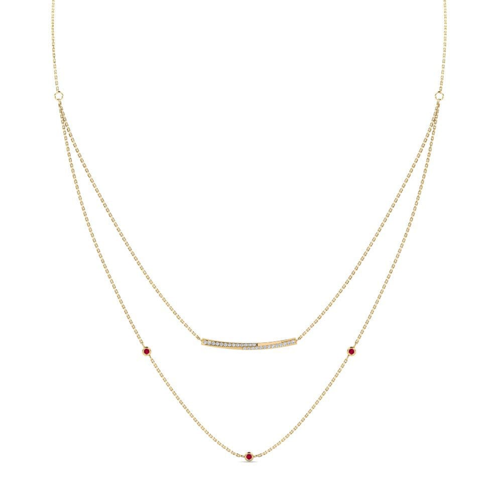 Ruby Women's Necklace Umutuku