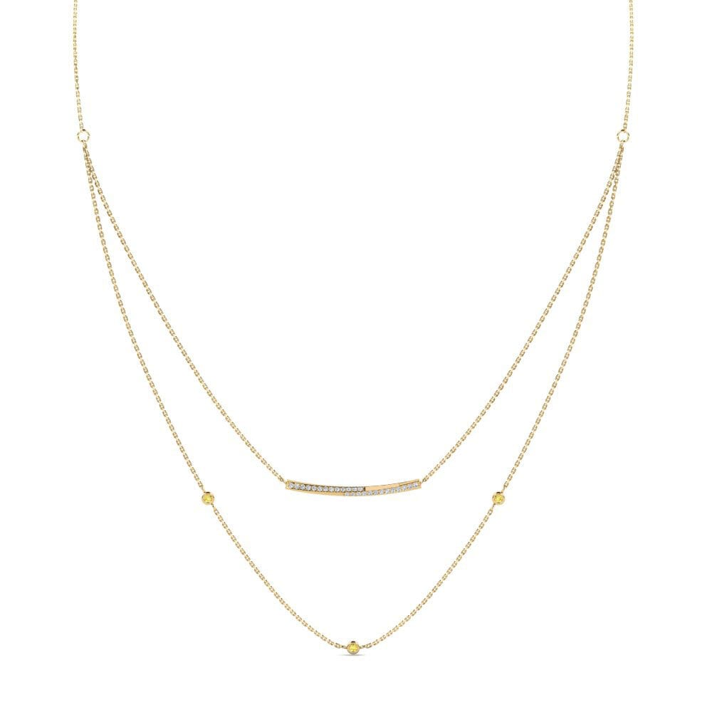 Yellow Sapphire Women's Necklace Umutuku