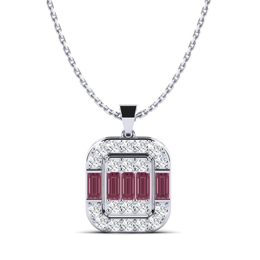 Rhodolite Garnet Women's Pendant Unbrotherliness