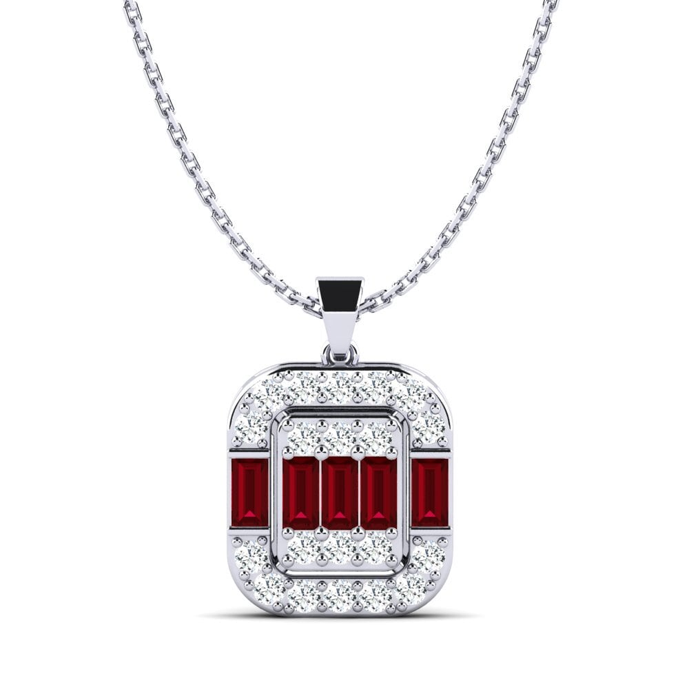Red Zirconia Women's Pendant Unbrotherliness