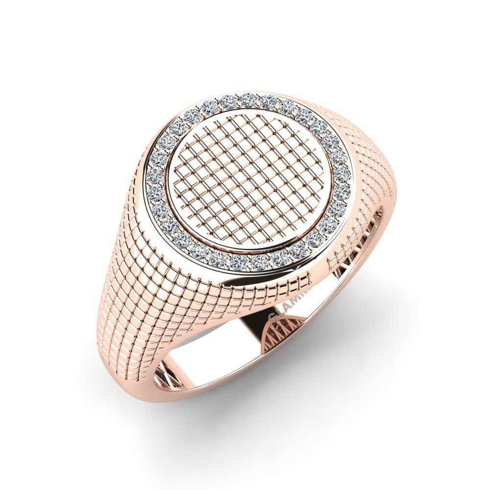 Or Rose9k Bague pour homme Ungung