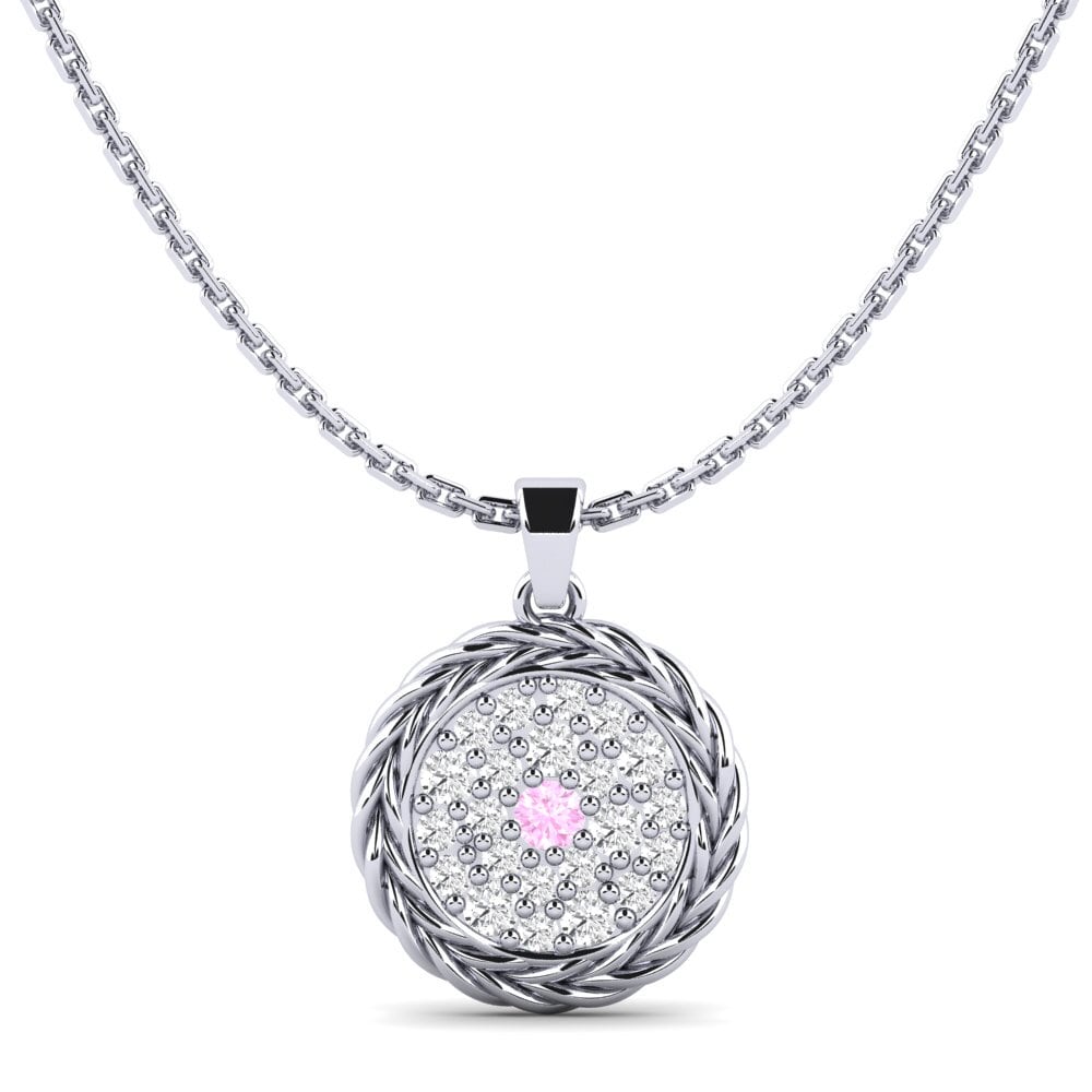 950 Platinum Pink Sapphire Women's Pendant Unlock