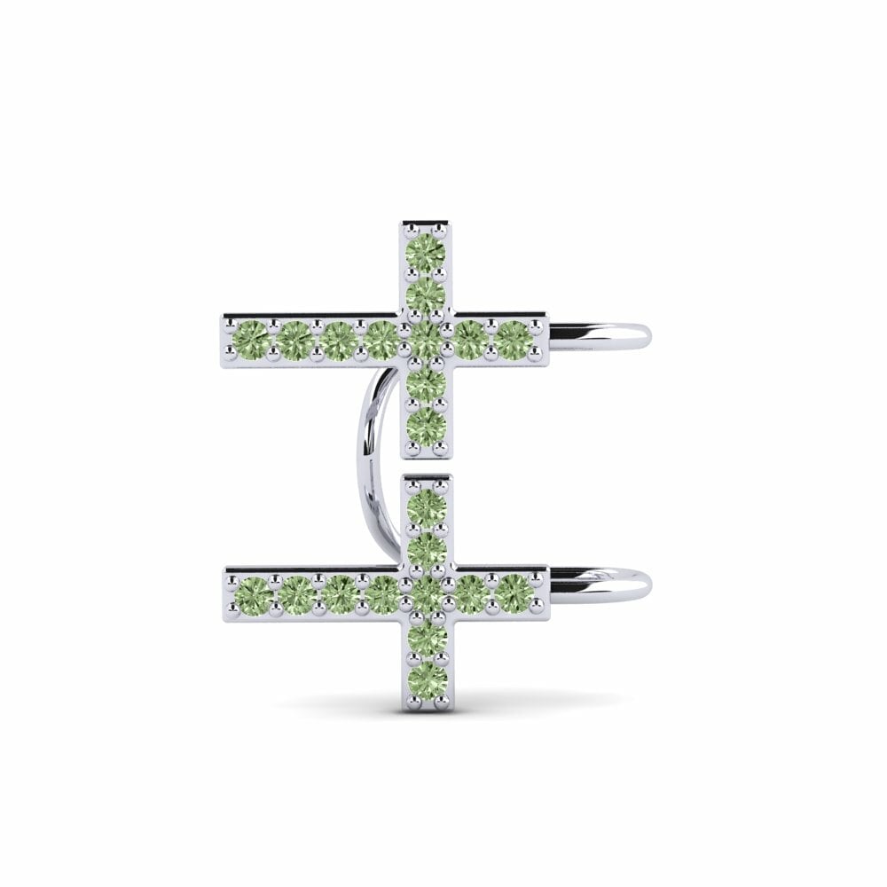 Boucle d'oreille femme Uomo Diamant Vert