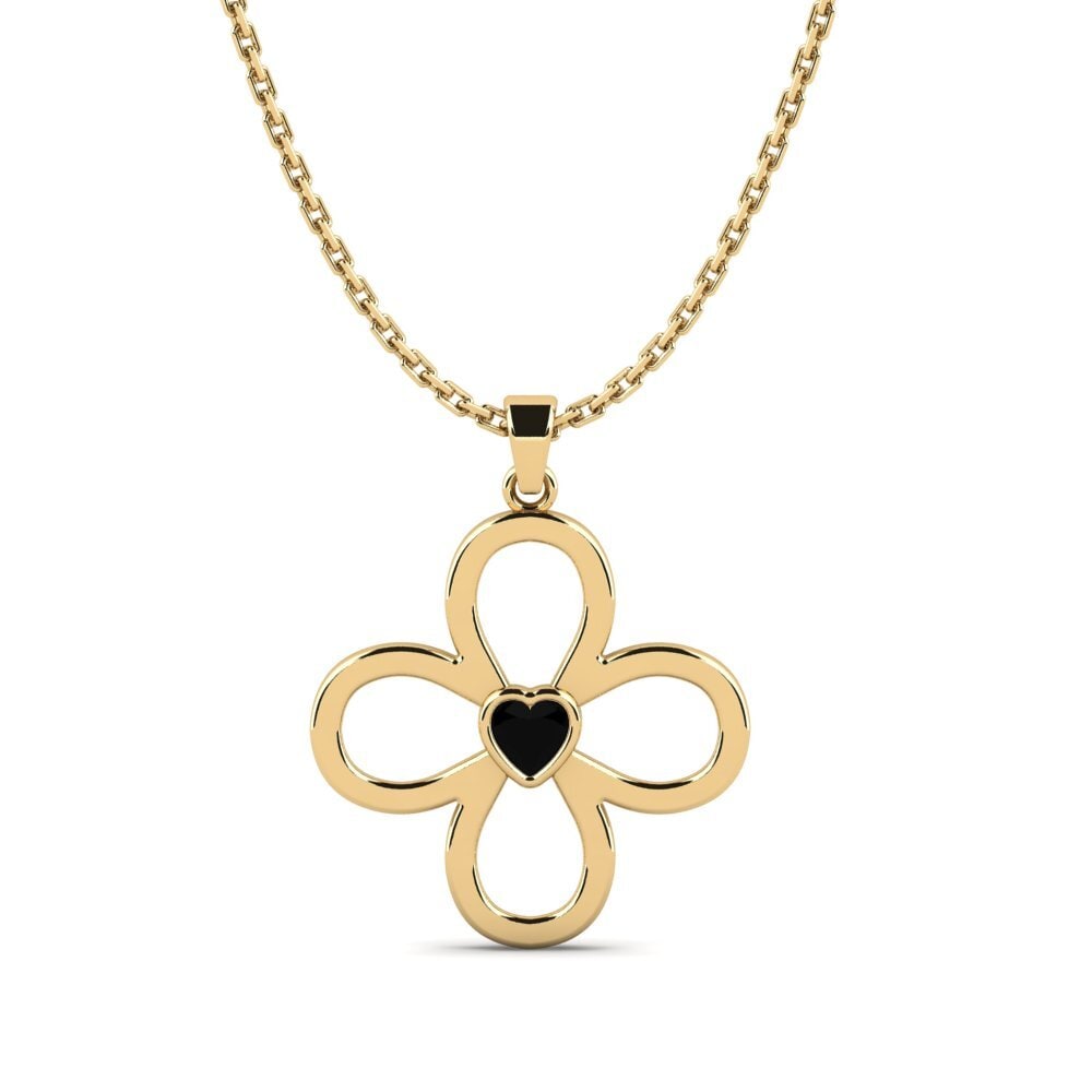 Diamante Negro Colgante de Mujer Uphyo