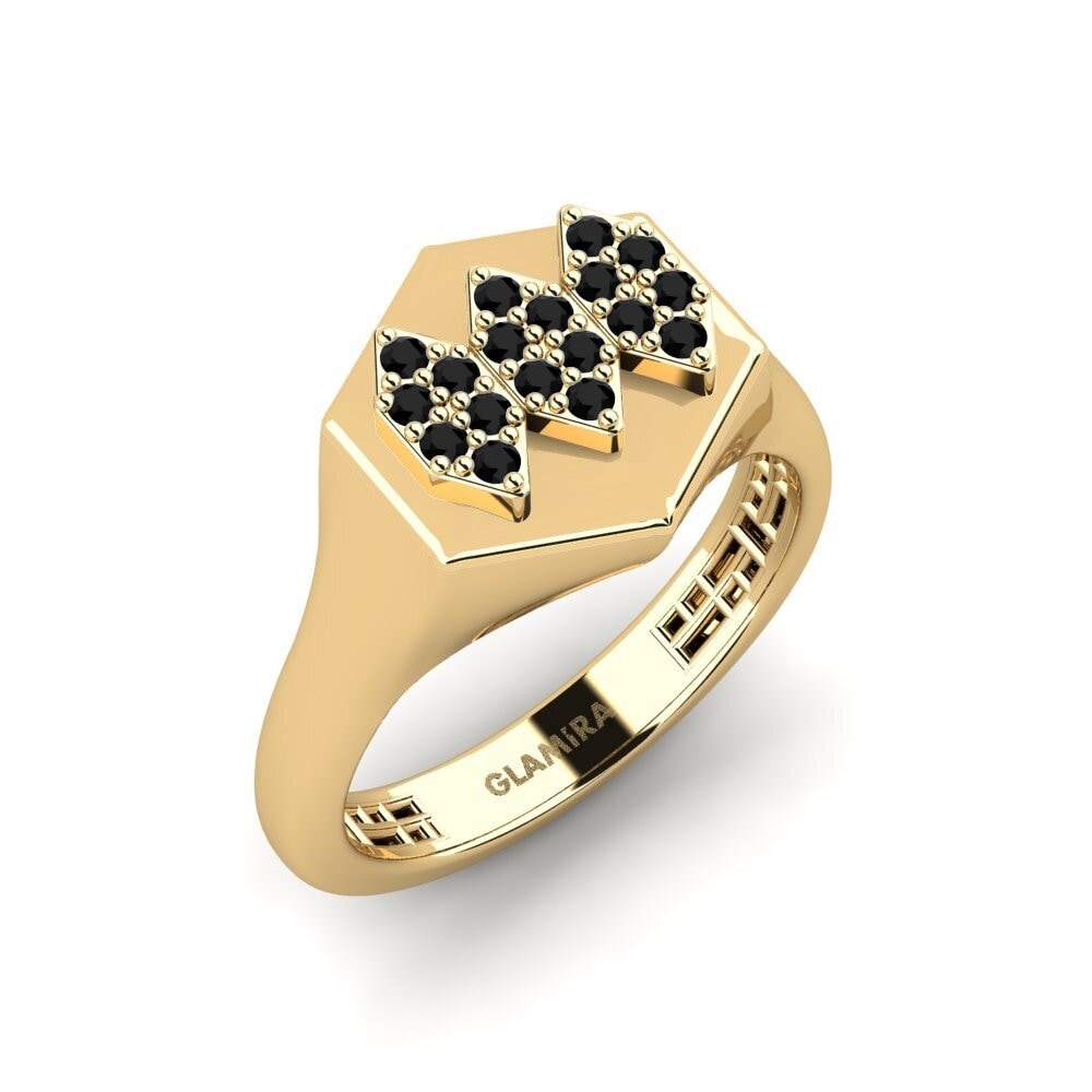 Black Sapphire Pinky Ring Upwaa